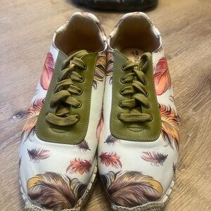 ✨ Anuschka “Diya” Lace Up Printed Leather Espadrille – Women’s Size 8 ✨